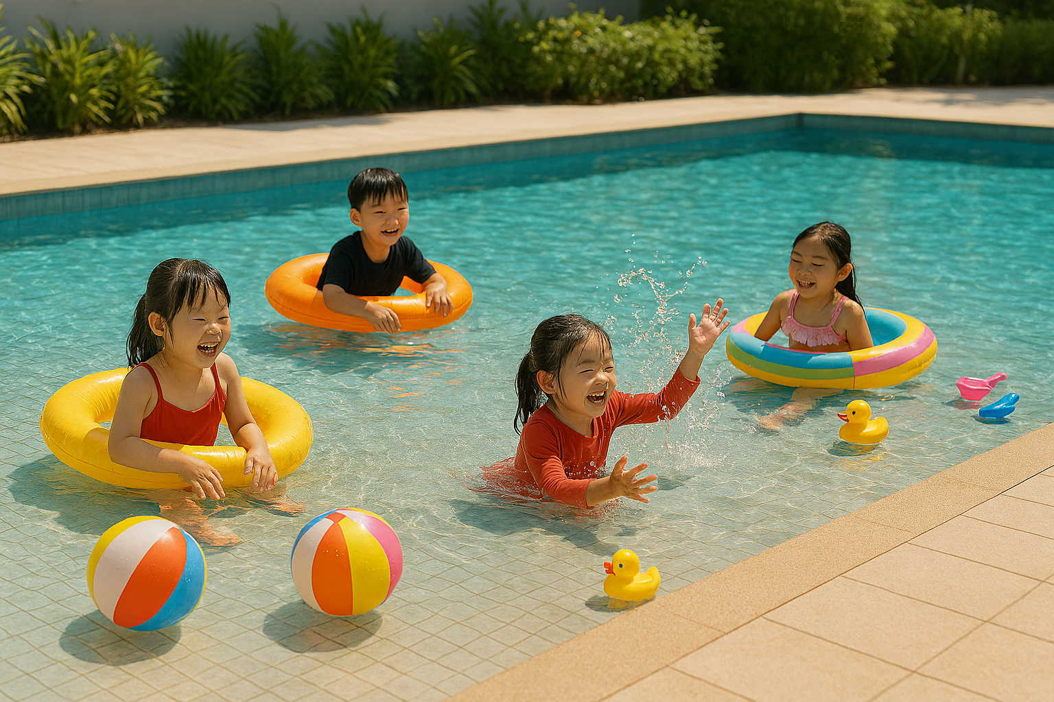 Children’s pool at Chencharu Close Residences with safe, family-friendly design