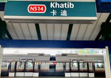 Khatib MRT station near Chencharu Close Residences on the North-South Line